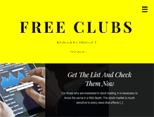 Tablet Screenshot of freeclubs.net